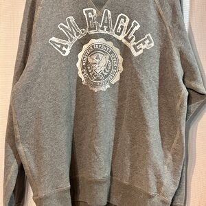 American Eagle Outfitters Gray Crewneck Sweater